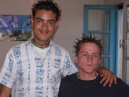 me  and chris   with the flits houls